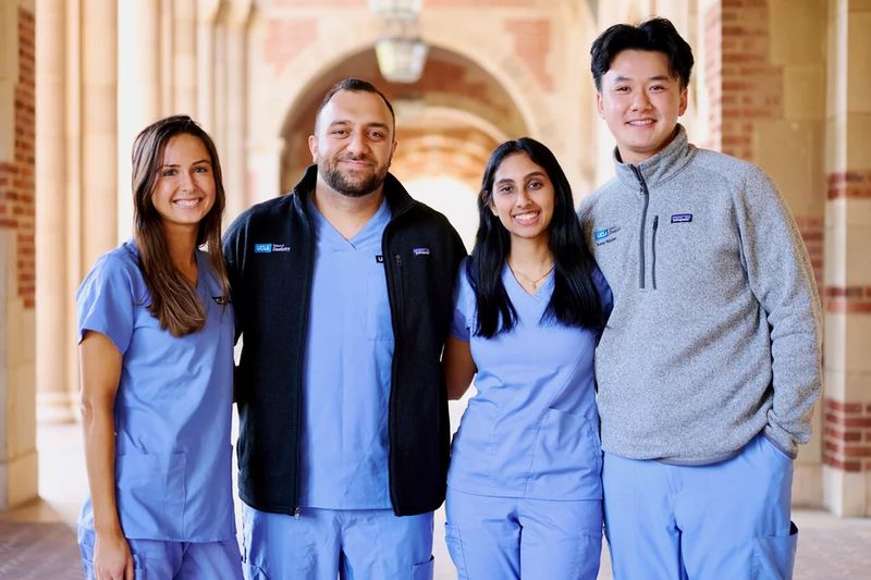 Four dentistry students at UCLA