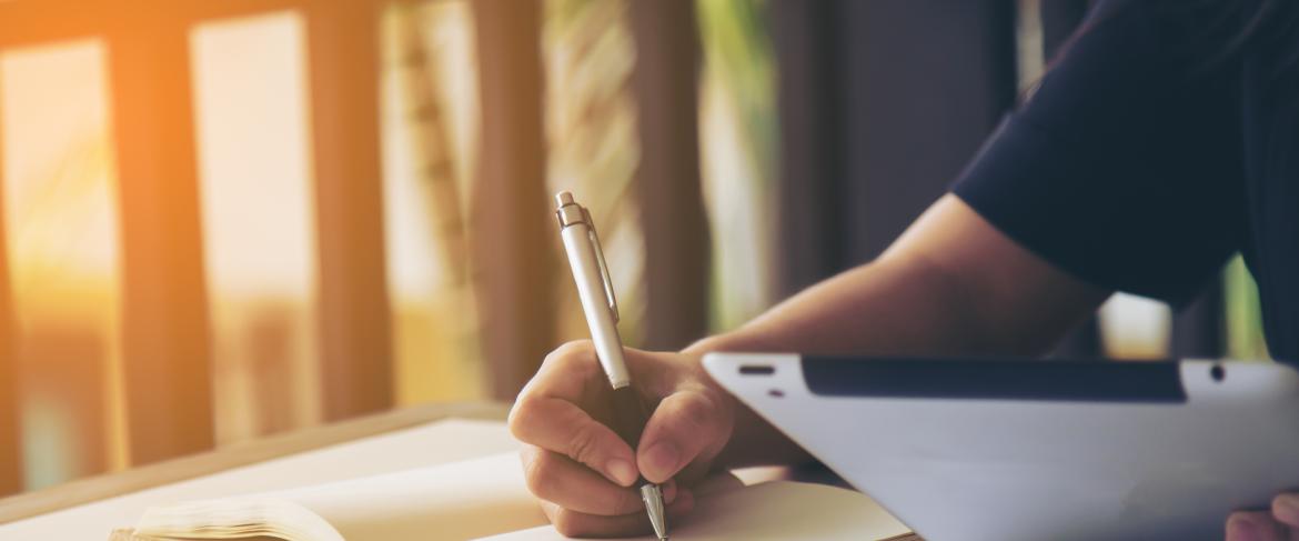 Taking notes from an iPad