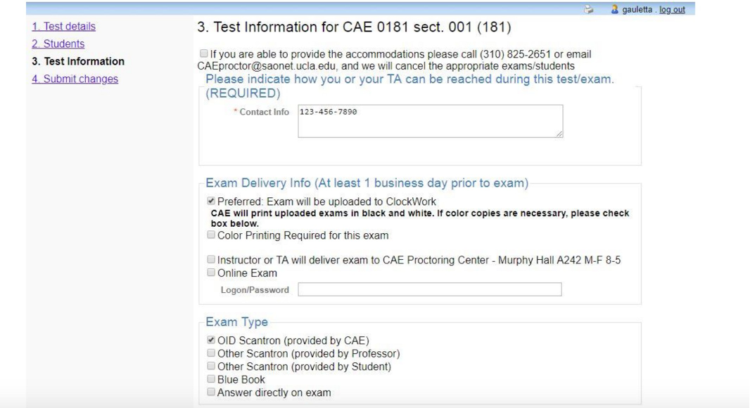 Screenshot of CAE Faculty Portal - Verifying 